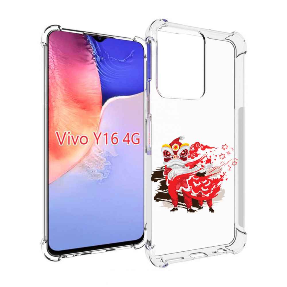 

Чехол MyPads красный-карнавал для Vivo Y16 4G/ Vivo Y02S, Прозрачный, Tocco