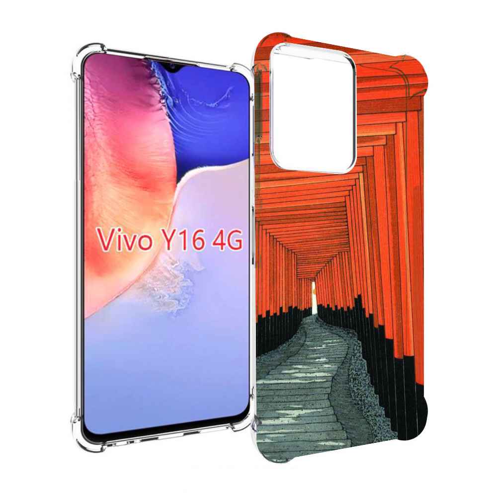 

Чехол MyPads красный коридор для Vivo Y16 4G/ Vivo Y02S, Прозрачный, Tocco