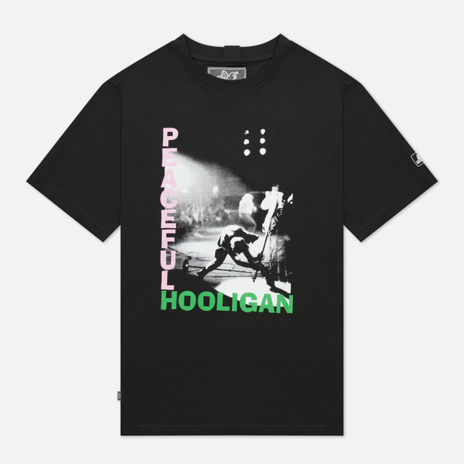 фото Футболка мужская peaceful hooligan phaw21prttee03 черная s