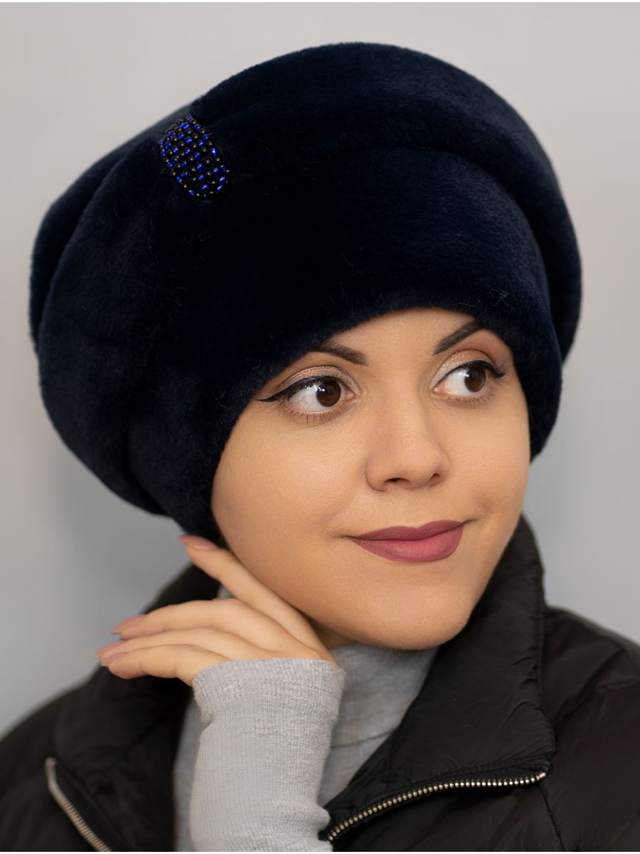 

Шапка женская Po-sezony 99999 синий бархат/сигнальный синий, р, 99999