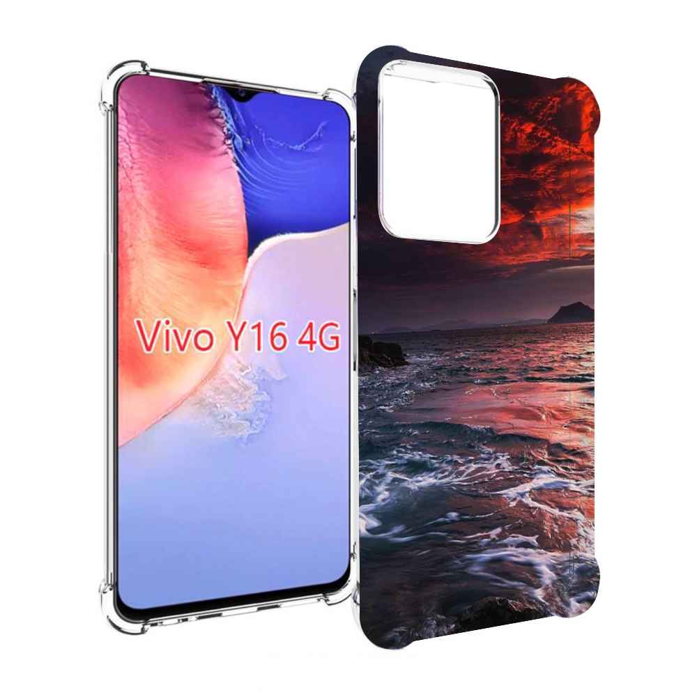 

Чехол MyPads красивый залив для Vivo Y16 4G/ Vivo Y02S, Прозрачный, Tocco