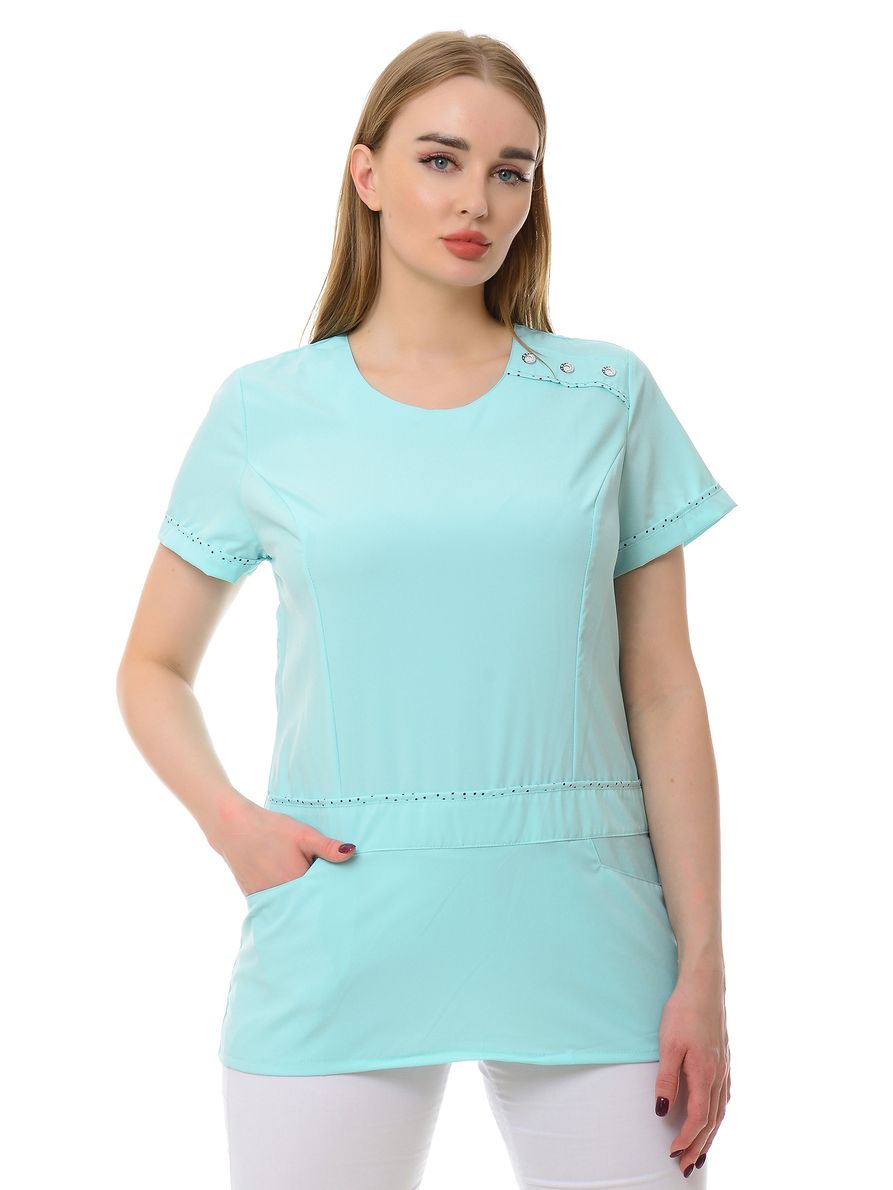 

Туника медицинская MedicalWear Мишель 200 зеленая 52 RU, Мишель 200