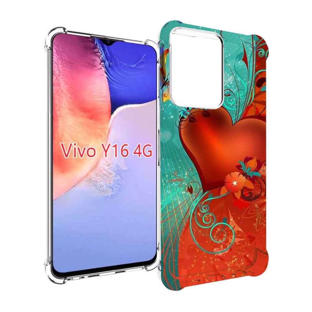 

Чехол MyPads красивые-яркие-сердечки для Vivo Y16 4G/ Vivo Y02S, Прозрачный, Tocco