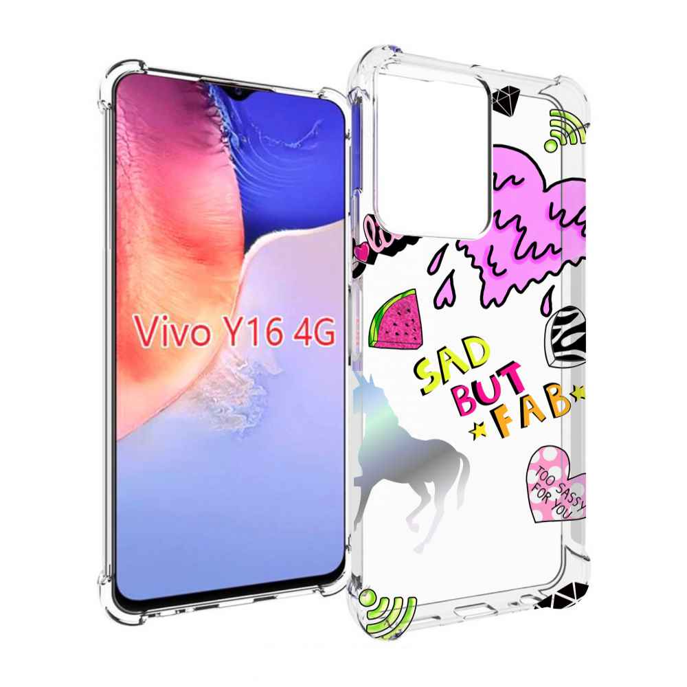

Чехол MyPads красивые-смайлики для Vivo Y16 4G/ Vivo Y02S, Прозрачный, Tocco