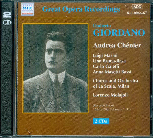 

MOLAJOLI/BRUNA-RASA/MARINI/+: Giordano Andrea Chenier