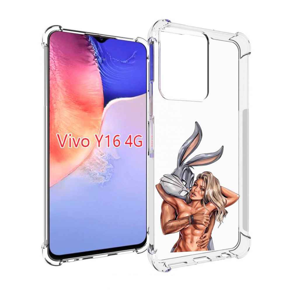 

Чехол MyPads красивая-девушка-с-бак-банни женский для Vivo Y16 4G/ Vivo Y02S, Прозрачный, Tocco