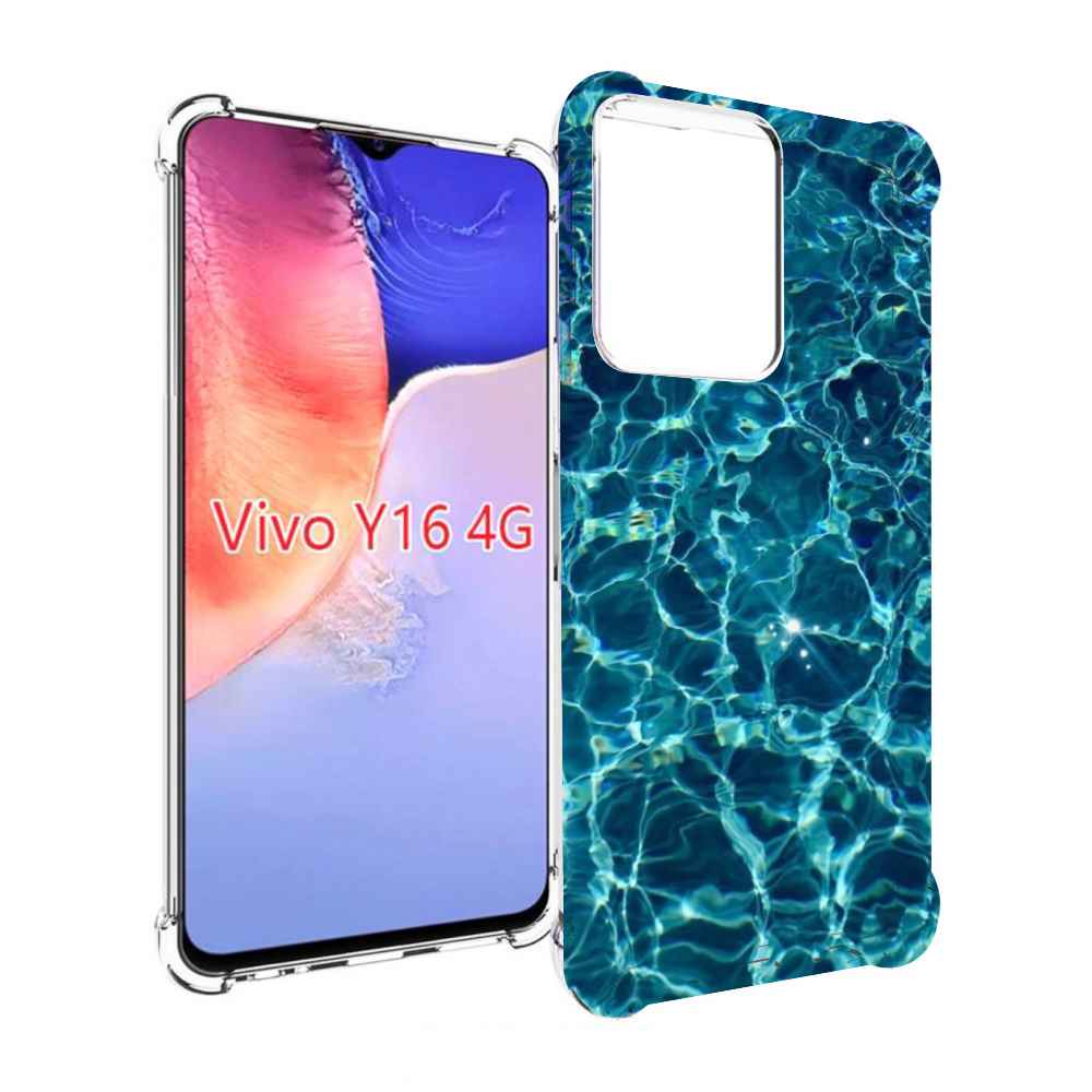 

Чехол MyPads красивая голубая вода для Vivo Y16 4G/ Vivo Y02S, Прозрачный, Tocco