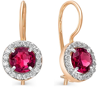

Серьги женские из золота Magic Stones 09-1-024-1601-011, фианит/корунд, 09-1-024-1601-011