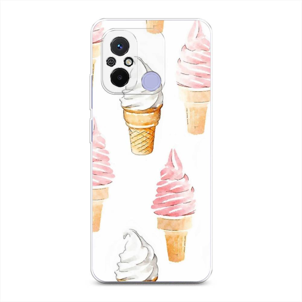 

Чехол Awog на Redmi 12C "Нарисованное мороженое", Белый;розовый, 317550-10