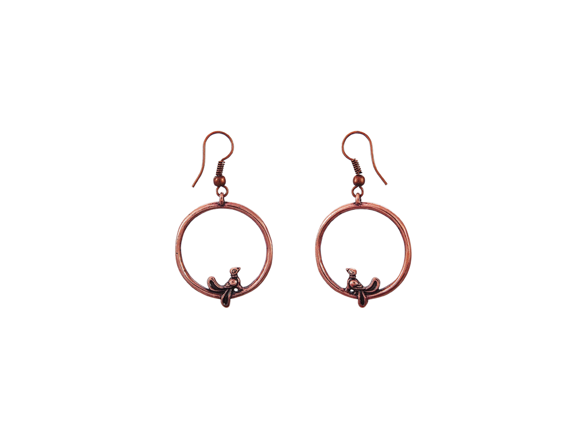 

Серьги подвески из меди Мастерская Алёшиных Л27.34.01.00, Л27.34.01.00