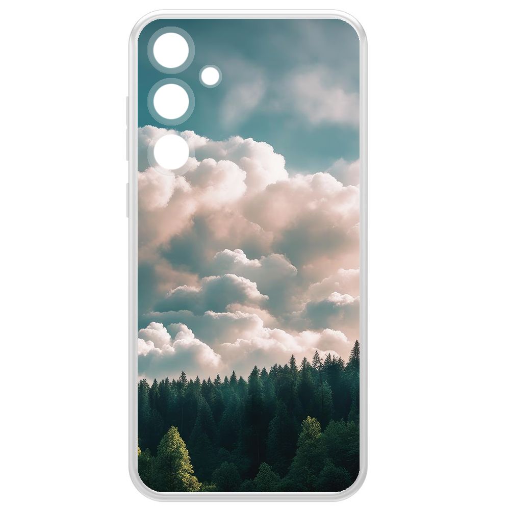 Чехол-накладка Krutoff Clear Case Облачно для Samsung Galaxy A55 5G (A556)