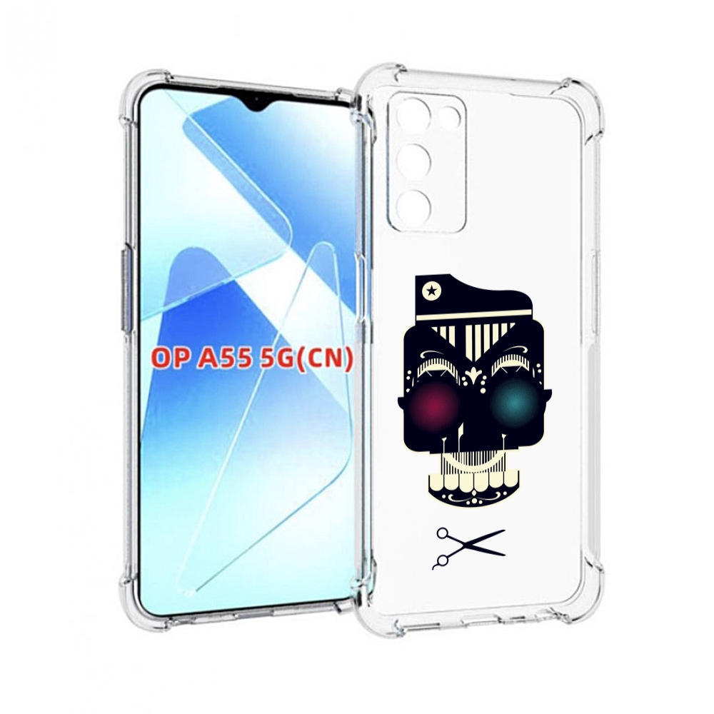 

Чехол MyPads черно белый скелет с яркими глазами для Infinix Zero X Neo, Прозрачный, Tocco