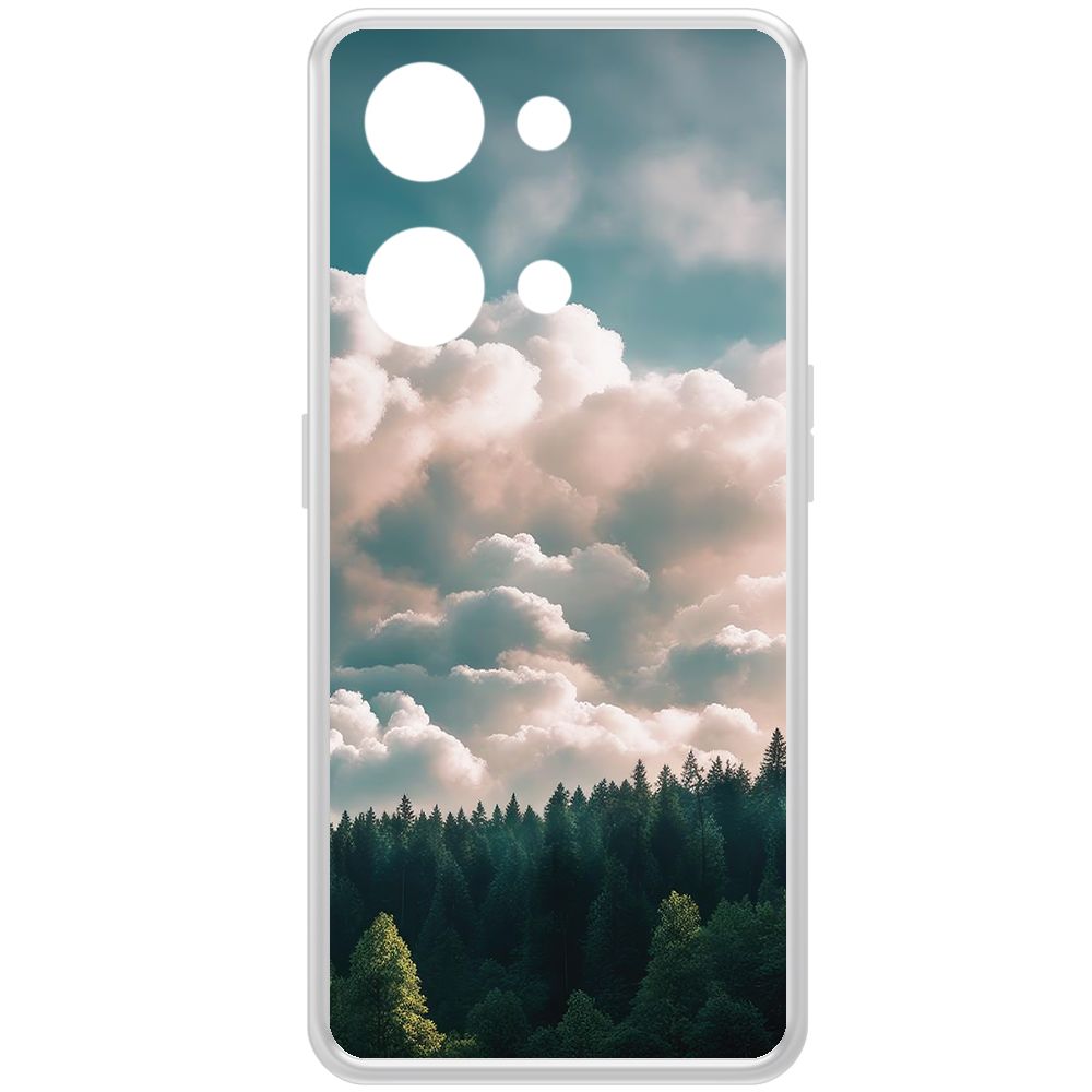 

Чехол-накладка Krutoff Clear Case Облачно для OnePlus Nord 3 5G, Прозрачный
