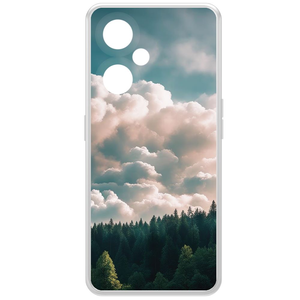 

Чехол-накладка Krutoff Clear Case Облачно для OnePlus Nord CE 3 Lite, Прозрачный
