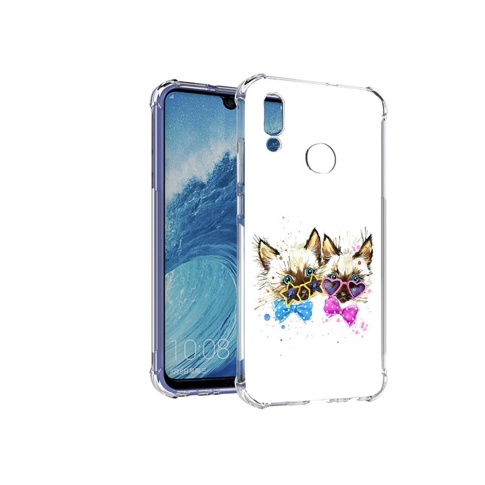 

Чехол MyPads Tocco для Huawei P Smart (2019) милые котята, Прозрачный, Tocco