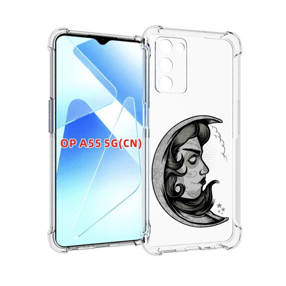

Чехол MyPads черно белая луна с лицом для Infinix Zero X Neo, Прозрачный, Tocco