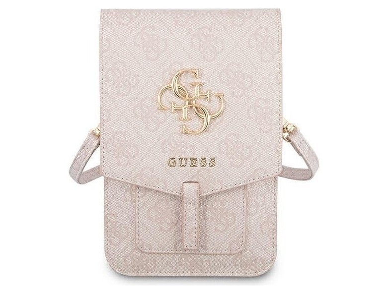 Cумка Guess Wallet Bag 4G with Big Metal Logo для смартфонов, Розовый