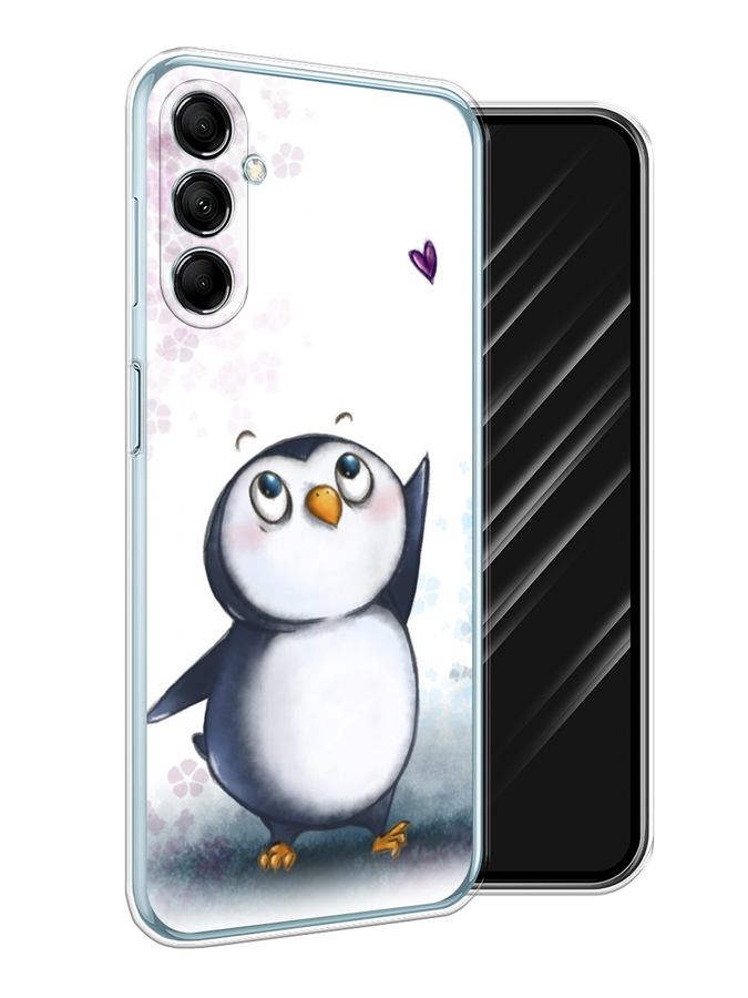 

Чехол Awog на Samsung Galaxy M14 5G "Пингвин и сердечко", Белый, 2108150-1