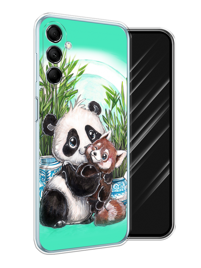 

Чехол Awog на Samsung Galaxy M14 5G "Друзья зверята", Бирюзовый;белый;черный, 2108150-1