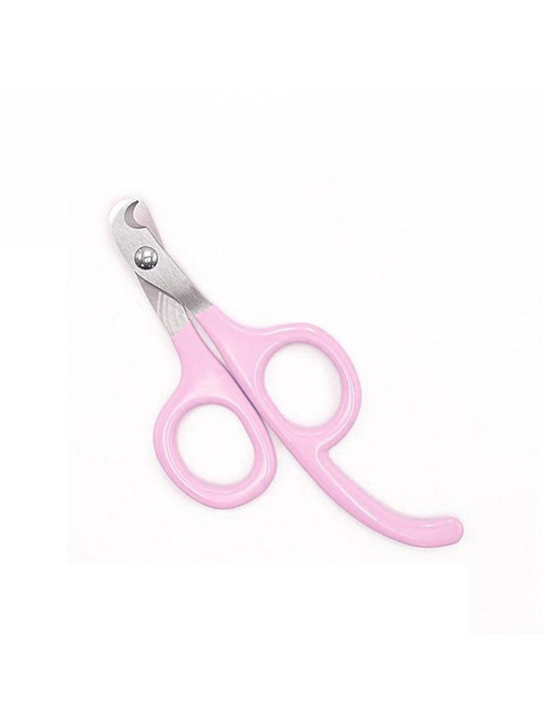 Когтерез-ножницы для животных, 12х5.5 см (Цвет: Розовый  )