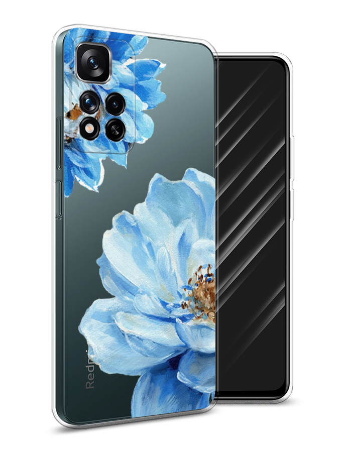 

Чехол Awog на Xiaomi Redmi Note 11 Pro Plus 5G "Голубые клематисы", Разноцветный, 312150-8