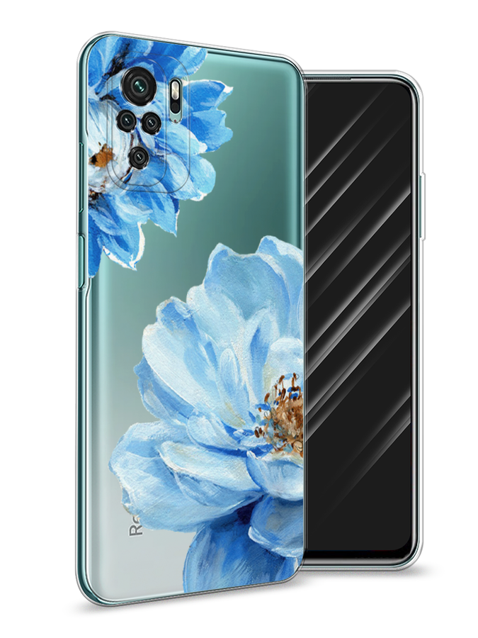 

Чехол Awog на Xiaomi Redmi Note 10/Note 10S/M5s "Голубые клематисы", Разноцветный, 39950-8