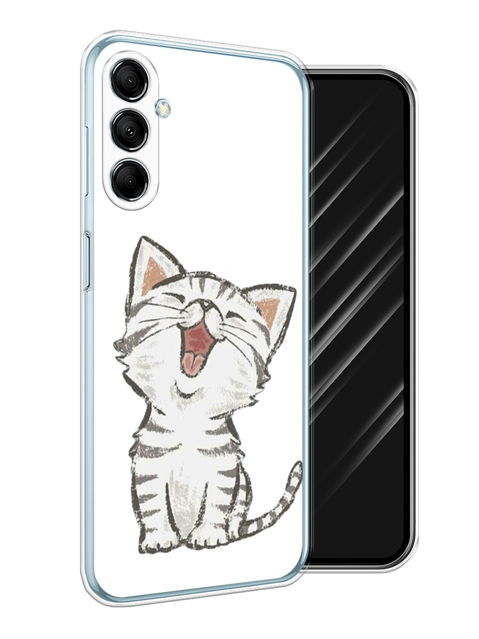 

Чехол Awog на Samsung Galaxy M14 5G "Котенок рисованный", Серый;белый, 2108150-1