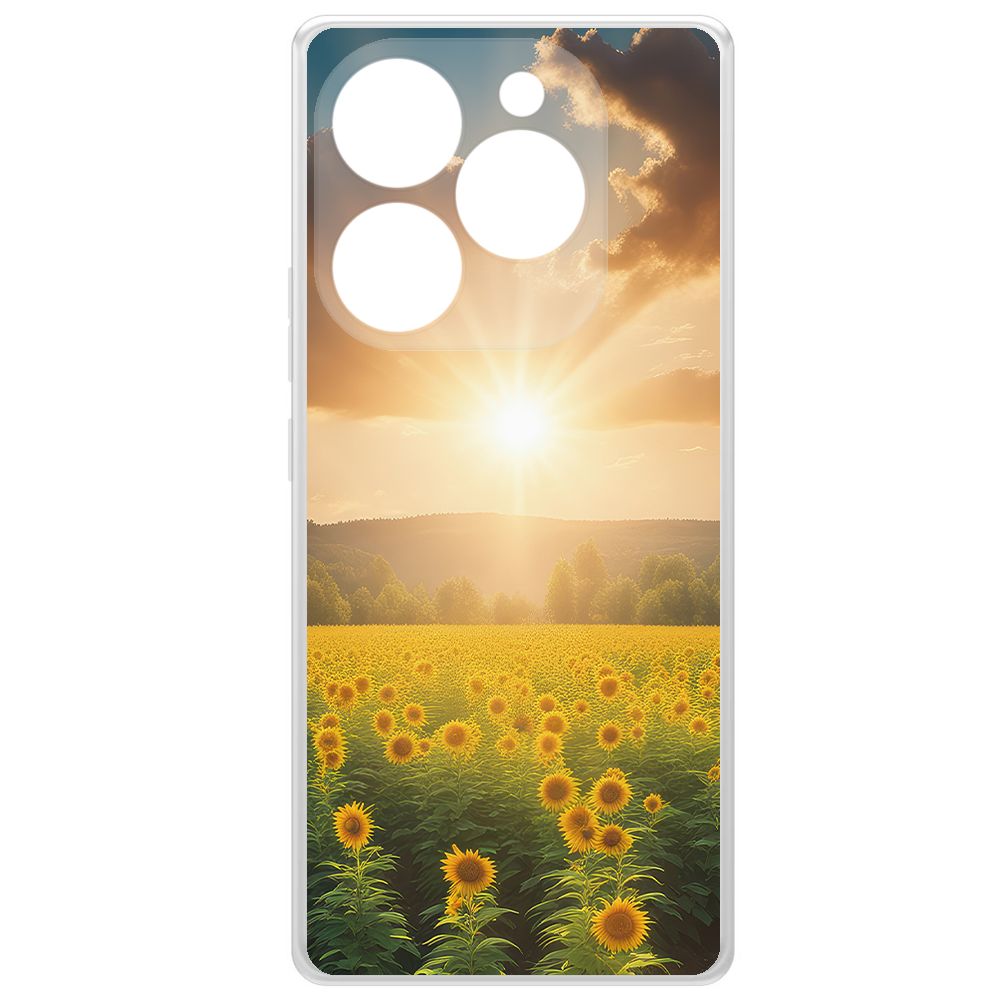 

Чехол-накладка Krutoff Clear Case Солнечно для Itel S23+, Прозрачный