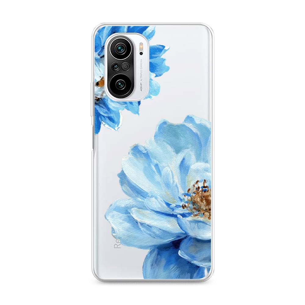 

Чехол Awog на Xiaomi Redmi K40 "Голубые клематисы", Разноцветный, 310950-8