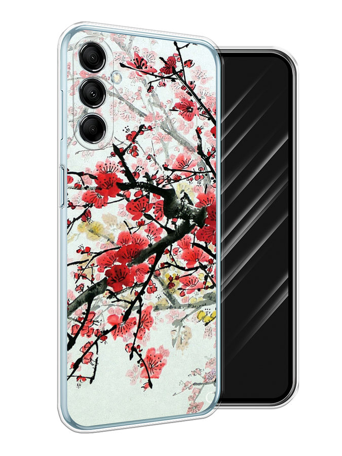 

Чехол Awog на Samsung Galaxy M14 5G "Сакура", Розовый;черный, 2108150-1