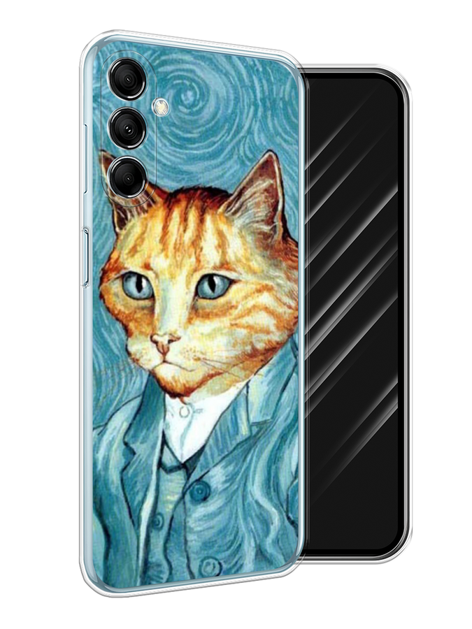 

Чехол Awog на Samsung Galaxy M14 5G "Кот Ван Гог", Голубой;коричневый, 2108150-1