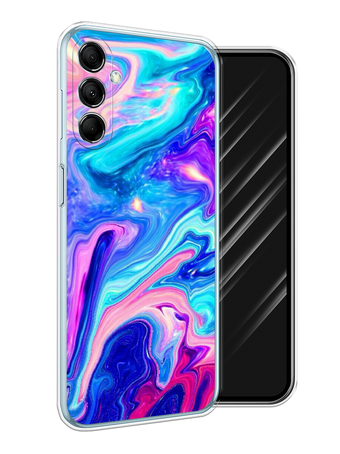 

Чехол Awog на Samsung Galaxy M14 5G "Потеки краски", Розовый, 2108150-1