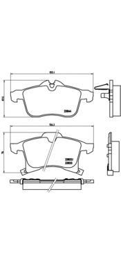 

Тормозный колодки brembo передние для Opel Meriva 2003- P59045