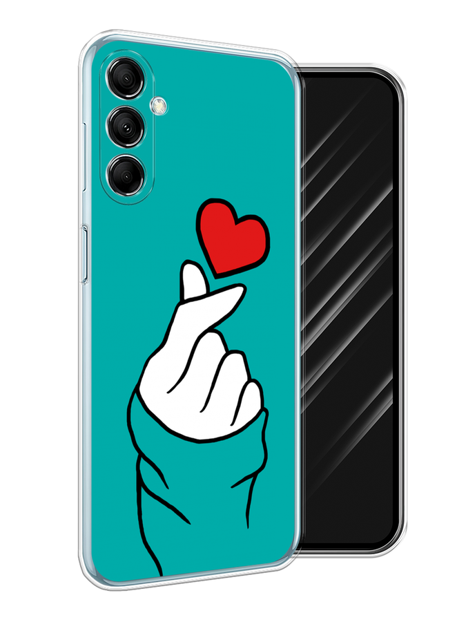 

Чехол Awog на Samsung Galaxy M14 5G "Маленькое сердечко", Голубой;белый;красный, 2108150-1
