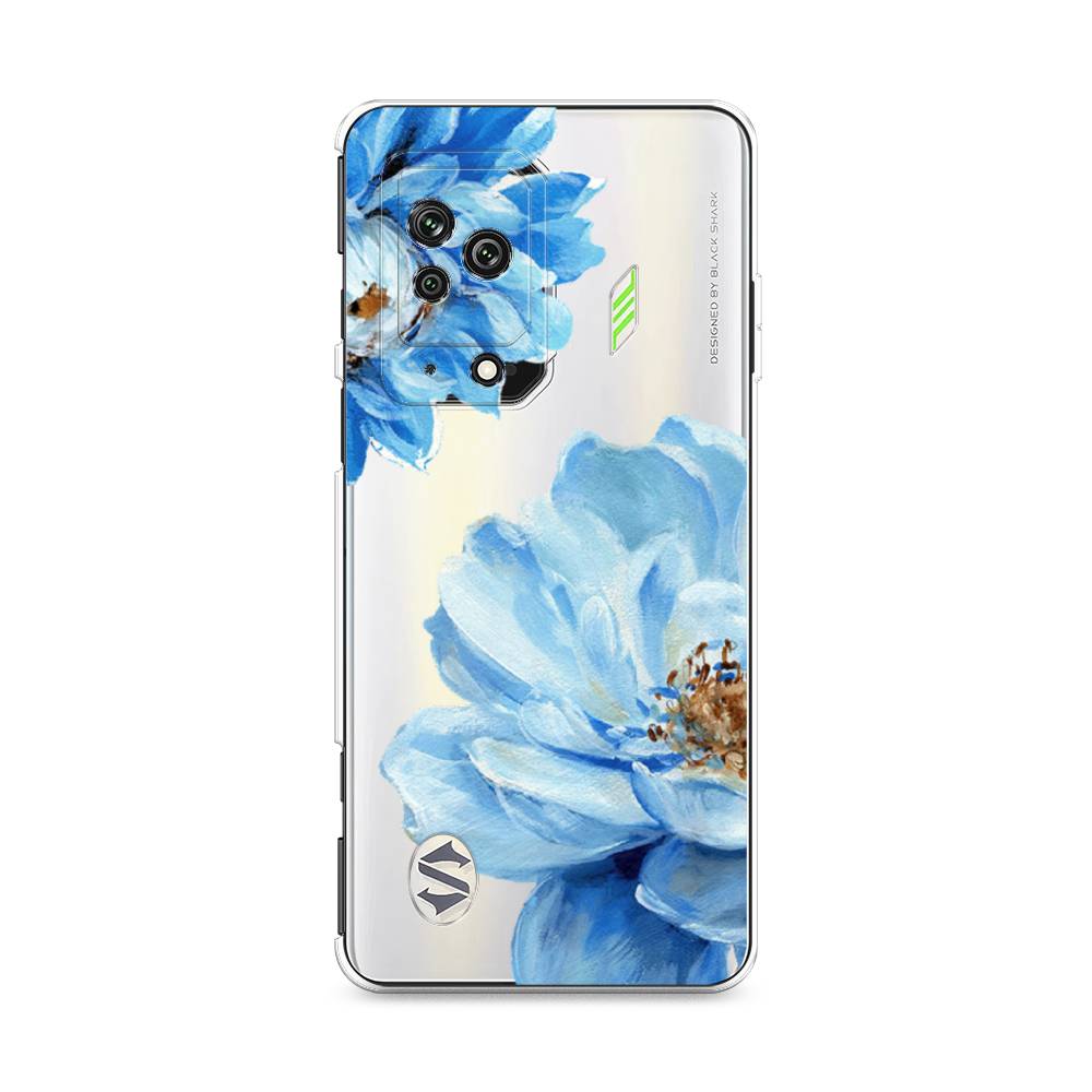 

Чехол Awog на Xiaomi Black Shark 5 "Голубые клематисы", Разноцветный, 314050-8