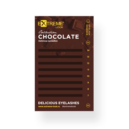 фото Планшет для ресниц "chocolate" extreme look (экстрим лук)