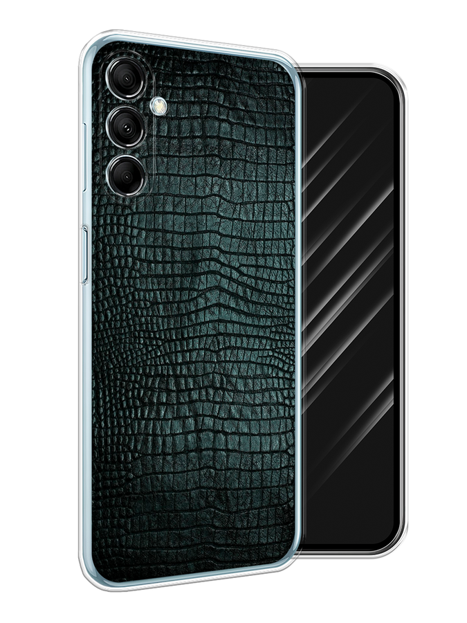 

Чехол Awog на Samsung Galaxy M14 5G "Черная змея", Черный;серый;голубой, 2108150-1