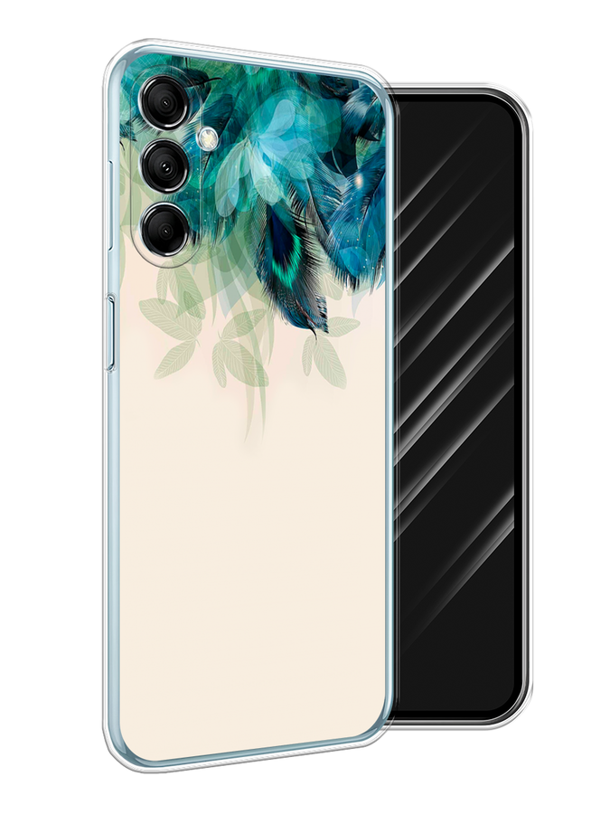 

Чехол Awog на Samsung Galaxy M14 5G "Перья голубого цвета", Бежевый;синий;бирюзовый, 2108150-1