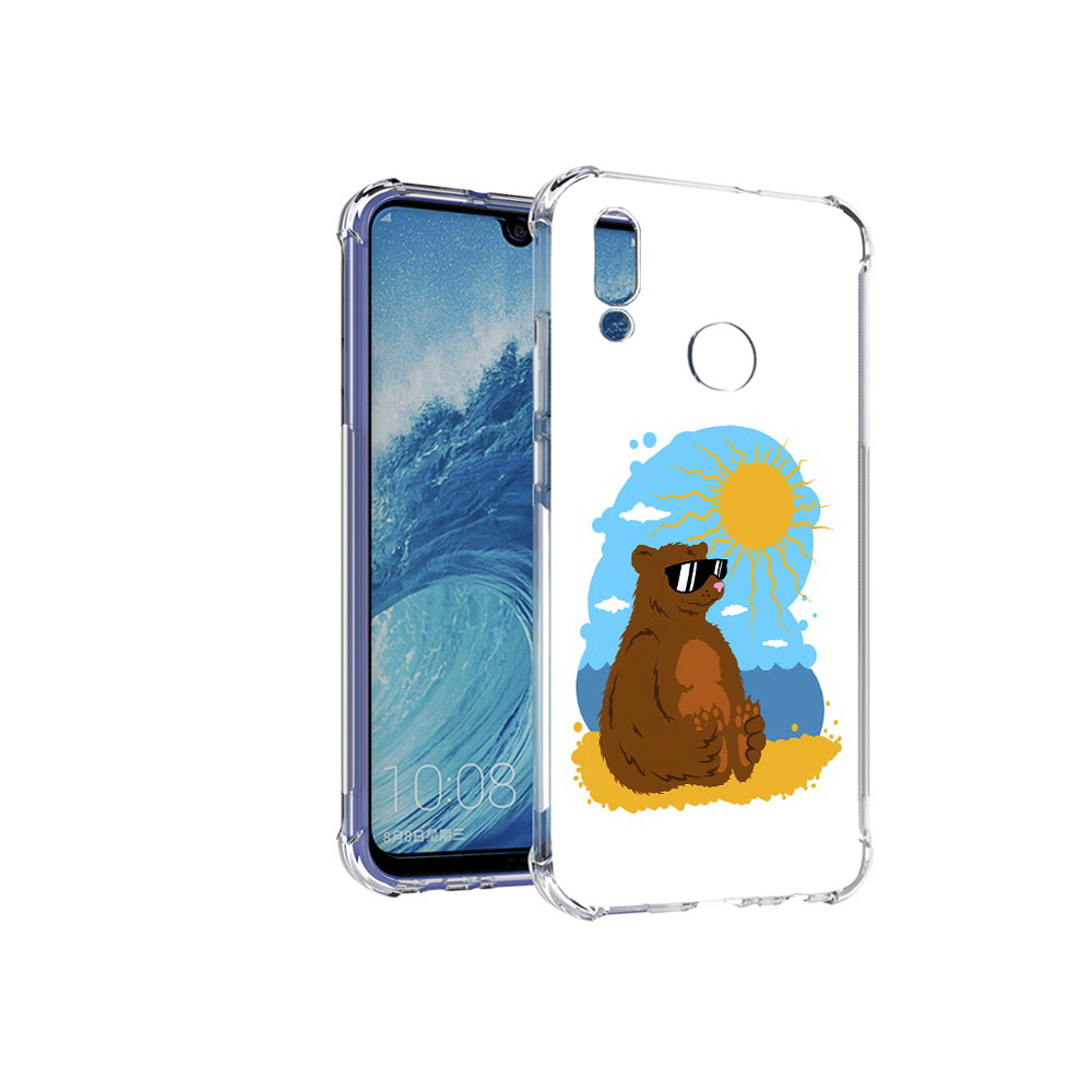 

Чехол MyPads Tocco для Huawei P Smart (2019) медведь на чиле, Прозрачный, Tocco