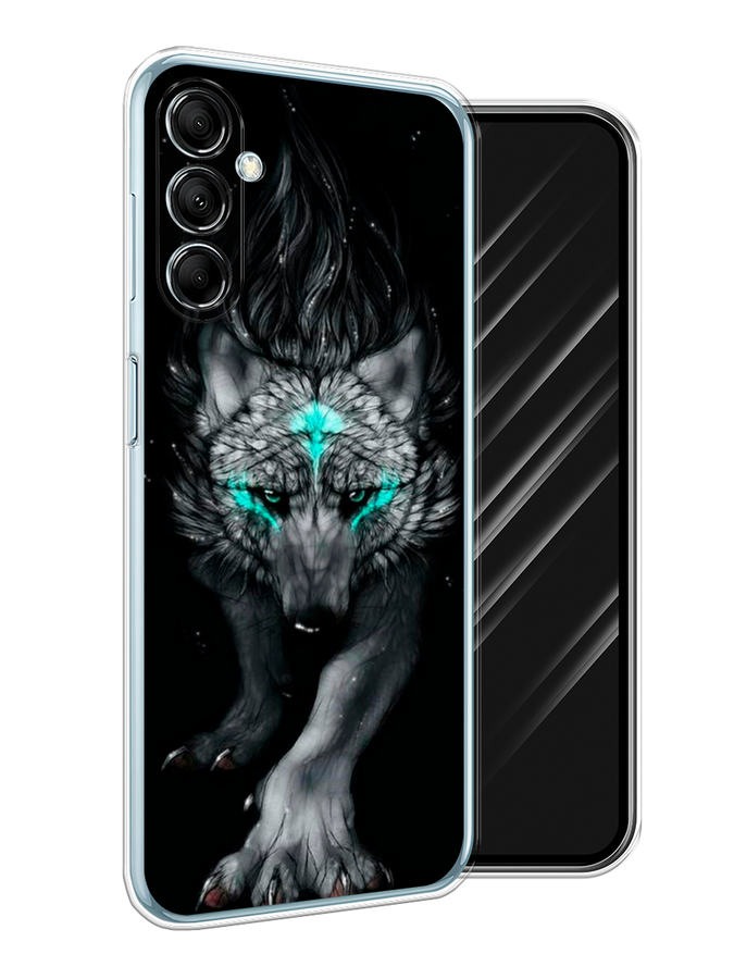 

Чехол Awog на Samsung Galaxy M14 5G "Волшебный волк", Черный;серый, 2108150-1