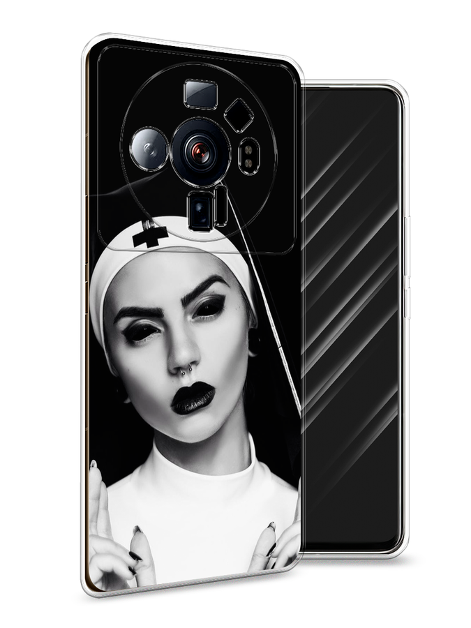 

Чехол Awog на Xiaomi 12S Ultra "Черная монашка", Разноцветный, 314550-9