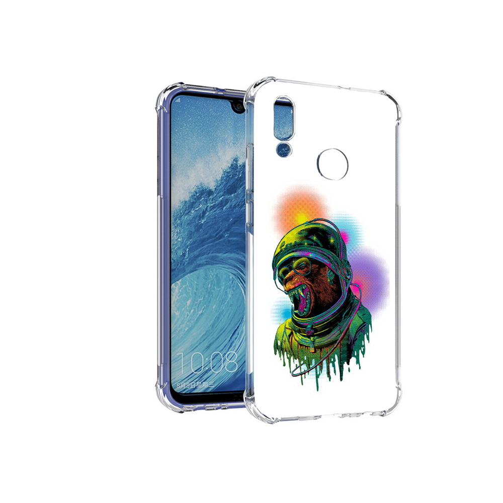 

Чехол MyPads Tocco для Huawei P Smart (2019) медведь космонавт, Прозрачный, Tocco
