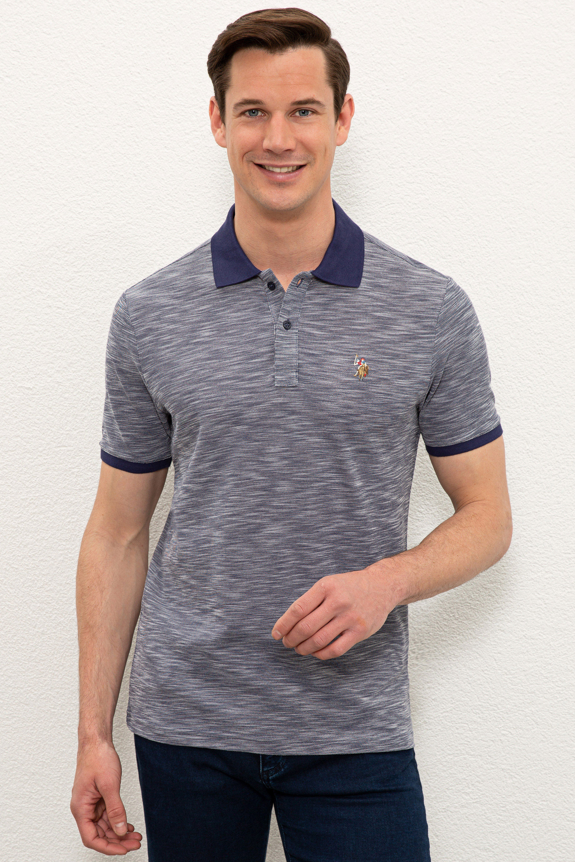 фото Футболка-поло мужская g081gl0110kalimnosiy21 u.s. polo assn. синяя l