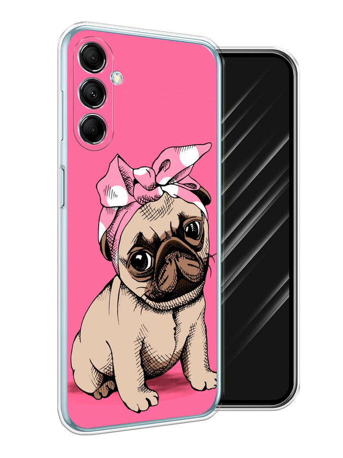 

Чехол Awog на Samsung Galaxy M14 5G "Dog Pin-Up", Розовый;бежевый, 2108150-1