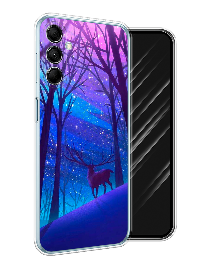 

Чехол Awog на Samsung Galaxy M14 5G "Северный олень", Фиолетовый;голубой;синий, 2108150-1