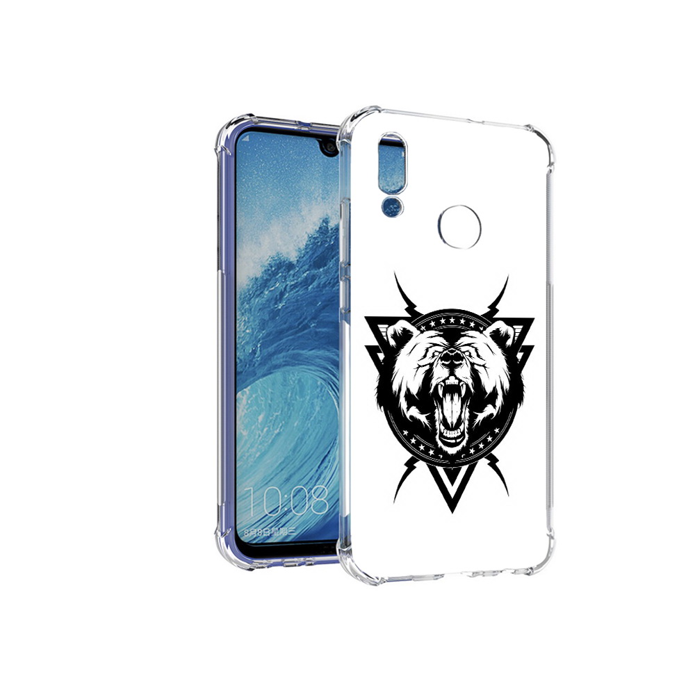 

Чехол MyPads Tocco для Huawei P Smart (2019) медведь в треугольнике, Прозрачный, Tocco