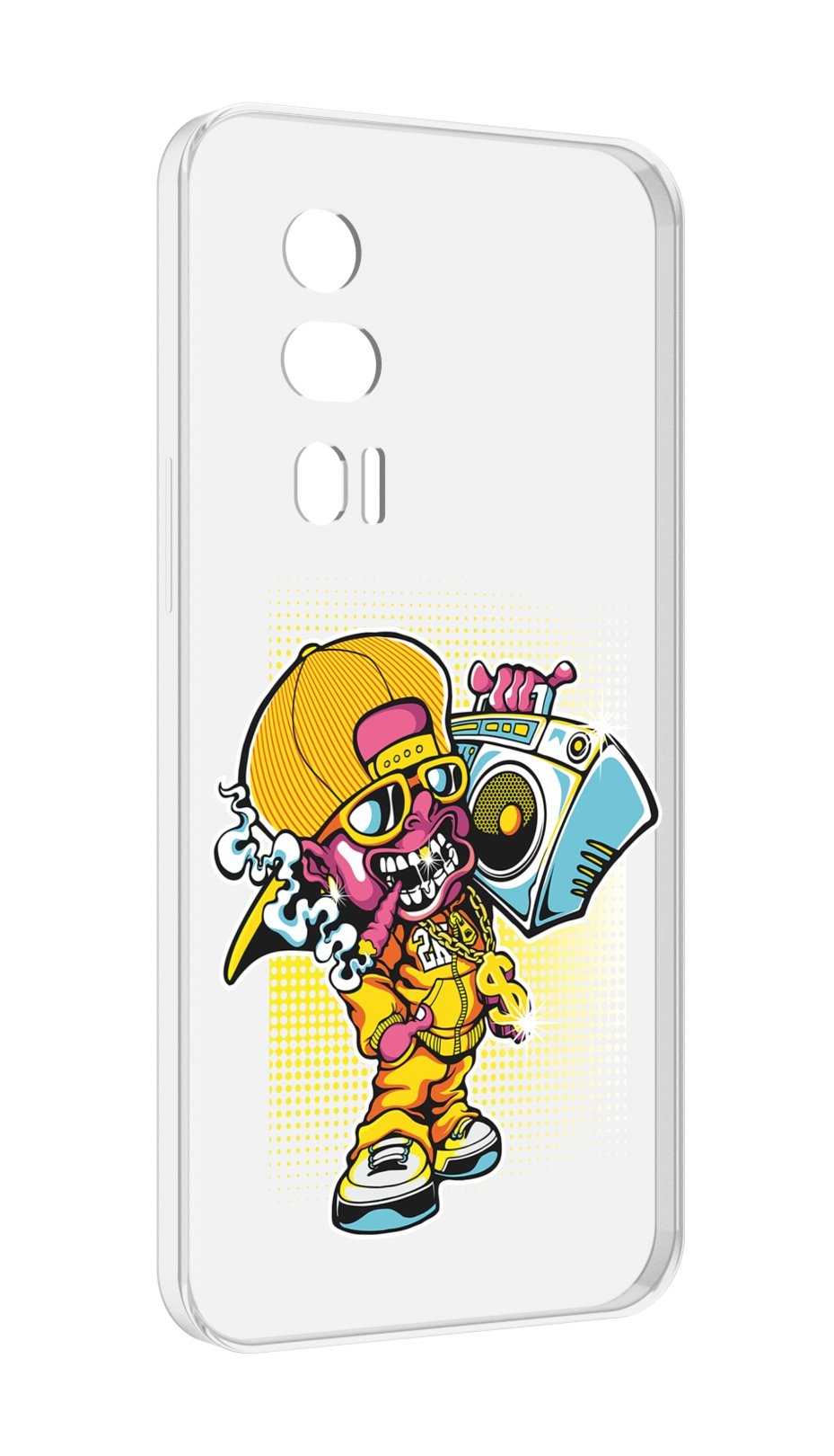 

Чехол MyPads нарисованный парень с колонкой для Xiaomi Redmi K60 противоударный, Tocco