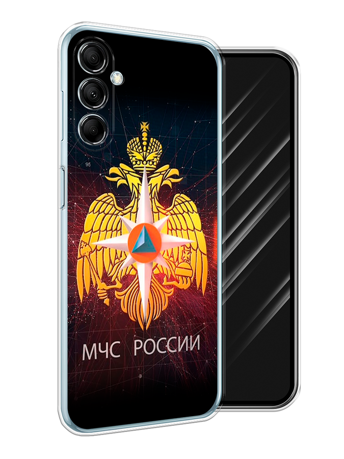 

Чехол Awog на Samsung Galaxy M14 5G "МЧС России", Черный;желтый;красный, 2108150-1