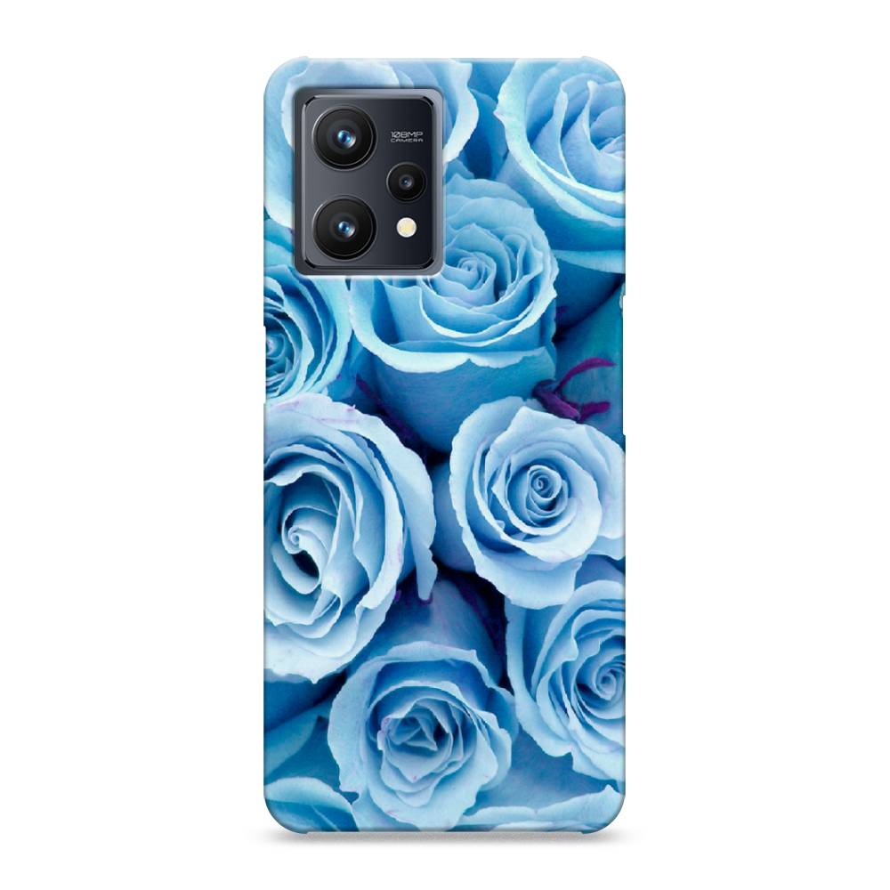 

Пластиковый чехол "Лазурные розы" на Realme 9, 257220-6