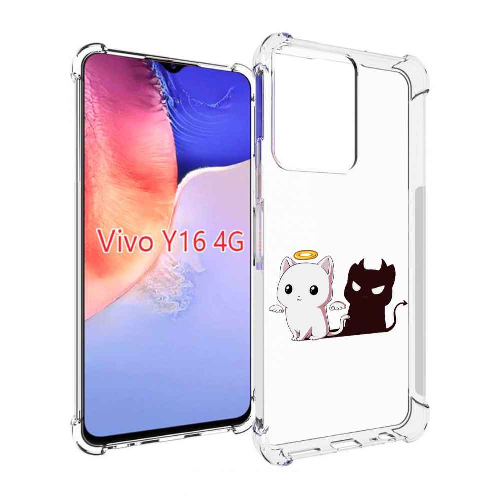 

Чехол MyPads котик-с-злой-тенью для Vivo Y16 4G/ Vivo Y02S, Прозрачный, Tocco